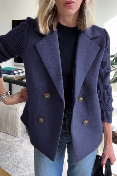 Amelia™ | Blazer Chic avec Manches en Tricot