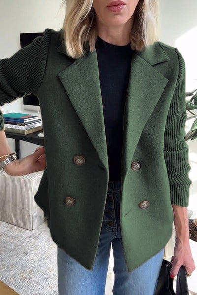 Amelia™ | Blazer Chic avec Manches en Tricot
