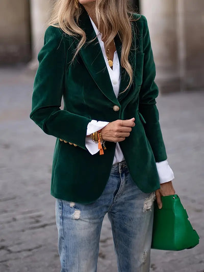 JULISSA | VESTE EN VELOURS ÉLÉGANTE