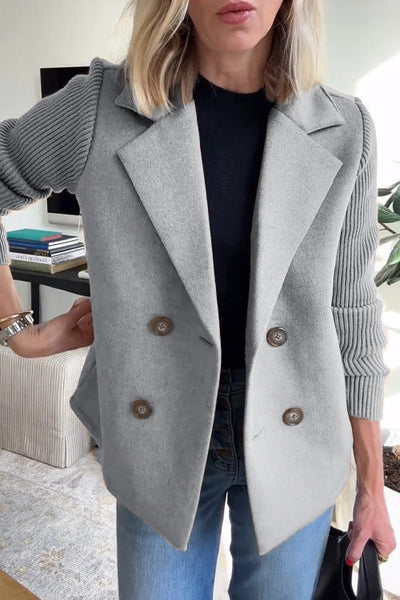 Amelia™ | Blazer Chic avec Manches en Tricot