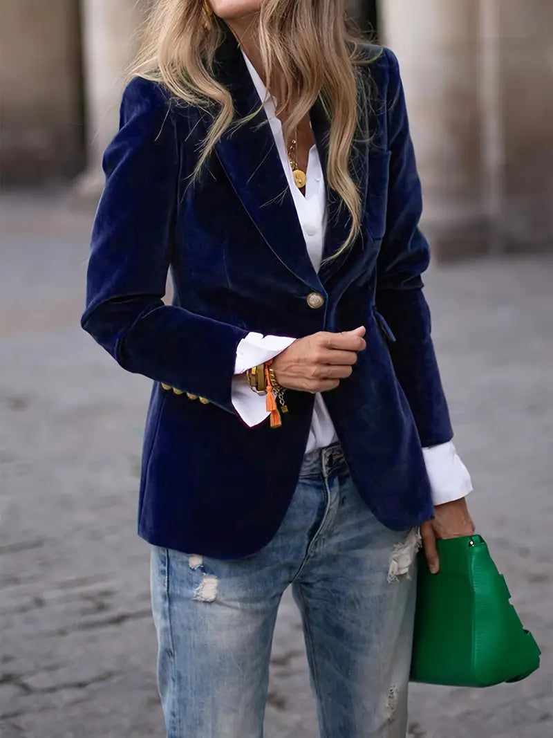 JULISSA | VESTE EN VELOURS ÉLÉGANTE