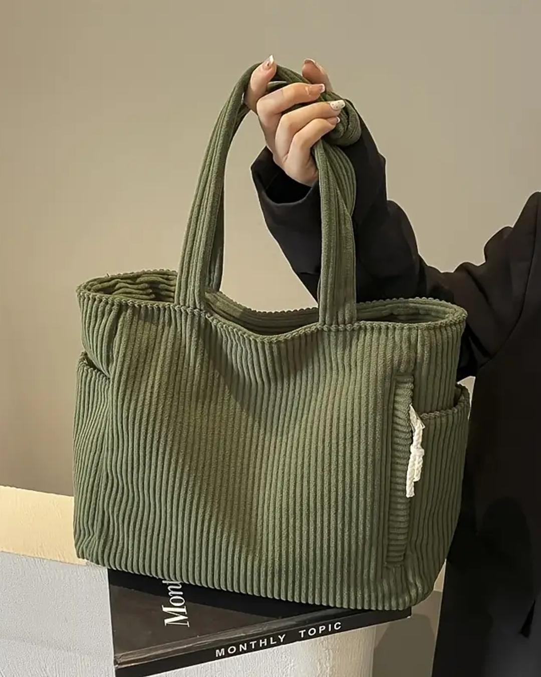 Tilda – Sac Tote à Cordon Rayé