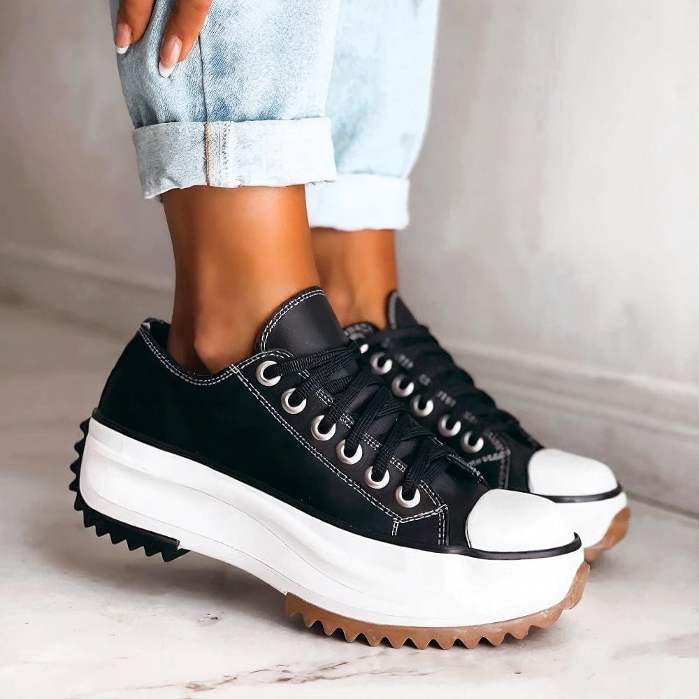 Elisa™ - Baskets plateforme en cuir