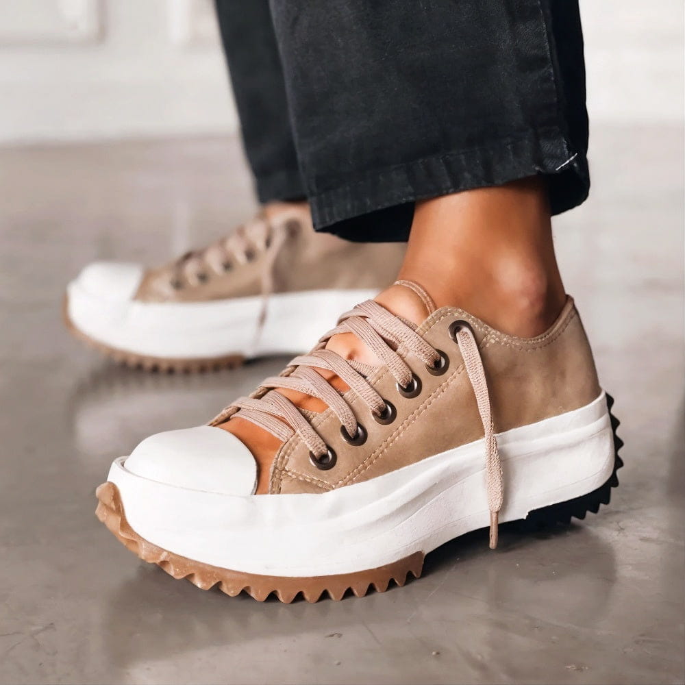 Elisa™ - Baskets plateforme en cuir