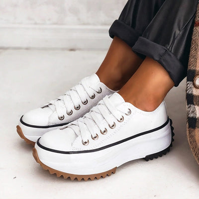 Elisa™ - Baskets plateforme en cuir