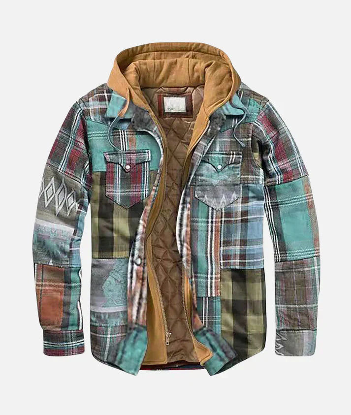 Andrea™ | Veste en patchwork à carreaux stylée