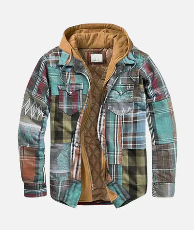 Andrea™ | Veste en patchwork à carreaux stylée