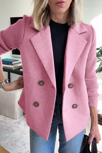 Amelia™ | Blazer Chic avec Manches en Tricot