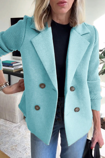 Amelia™ | Blazer Chic avec Manches en Tricot