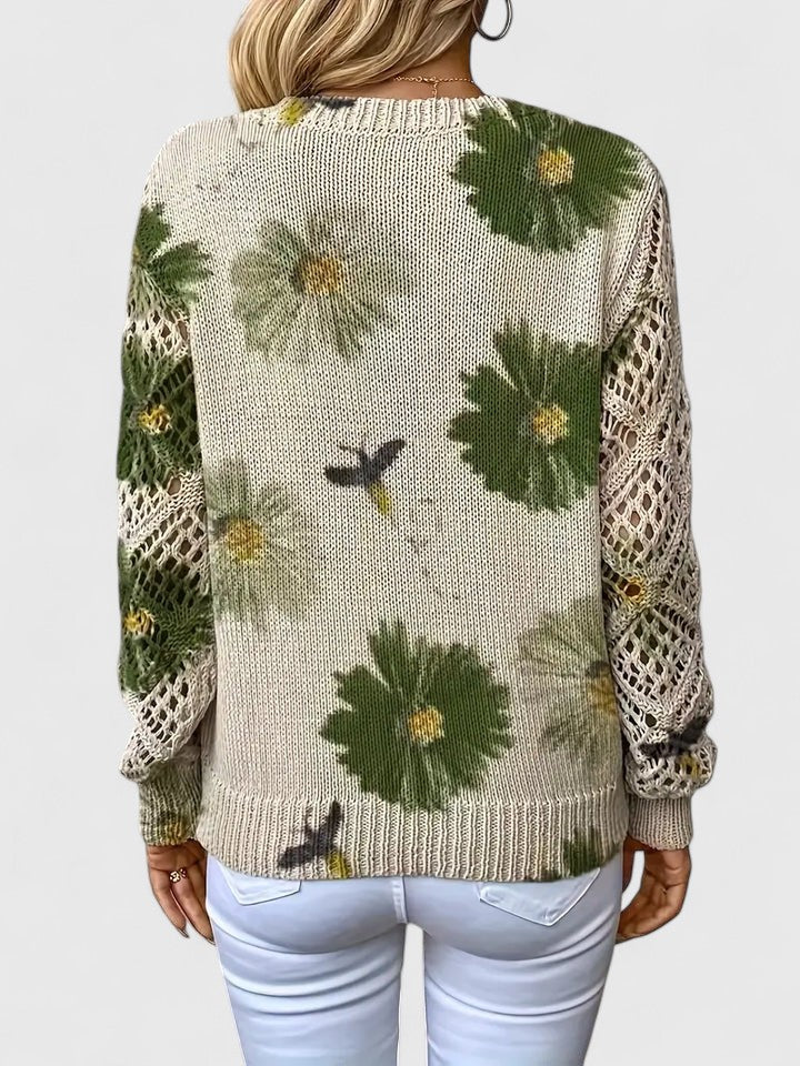 Aurelie | Pull élégant avec motif floral