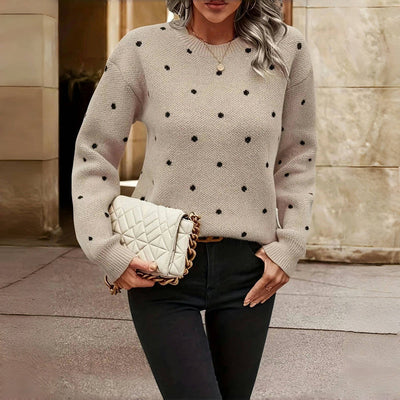 Lilah | Pull en tricot à pois