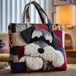 Sac Artisanal Schnauzer Patchwork - sac matelassé fait main