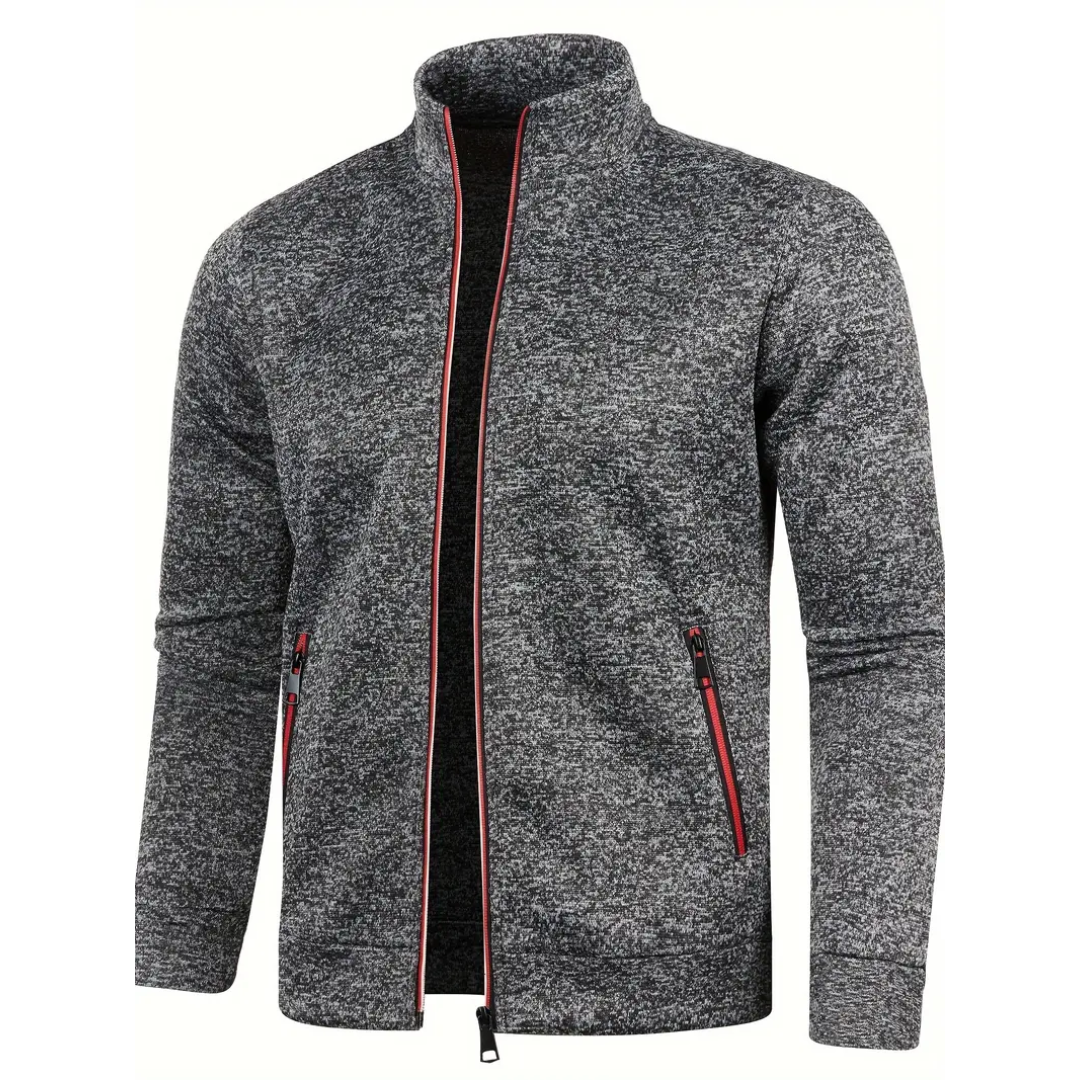 Joris™ – Gilet Tricoté Intemporel avec Fermeture Éclair