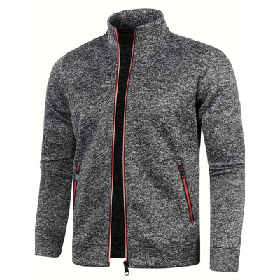 Joris™ – Gilet Tricoté Intemporel avec Fermeture Éclair
