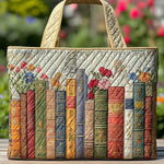 Sac Artisanal Bibliothèque Enchantée - sac matelassé fait main
