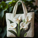 Sac Artisanal Arums Raffinés - sac matelassé fait main