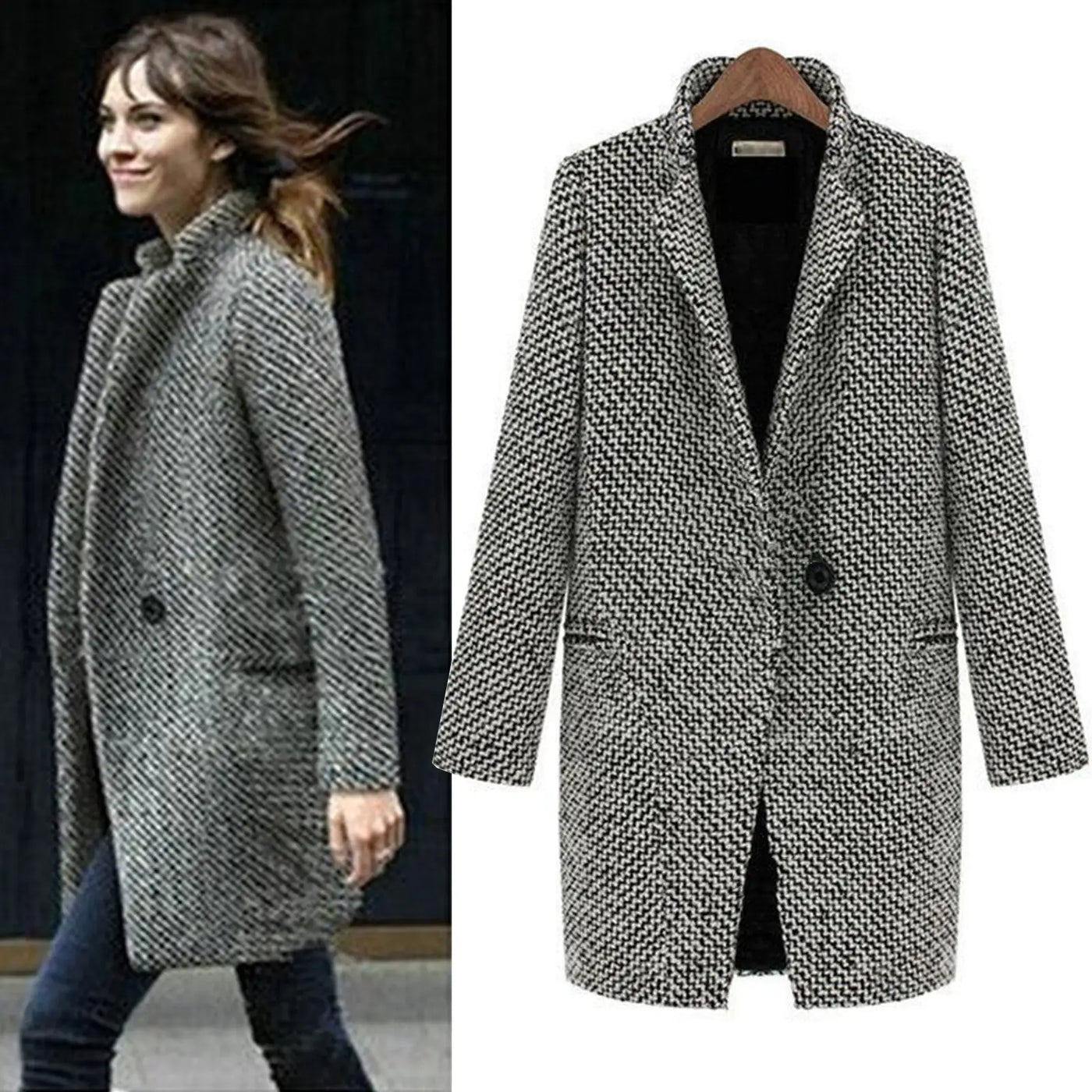 Delphine™ | Manteau long en laine élégant