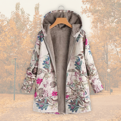 Camélia – Veste d'hiver légère avec doublure en fausse fourrure