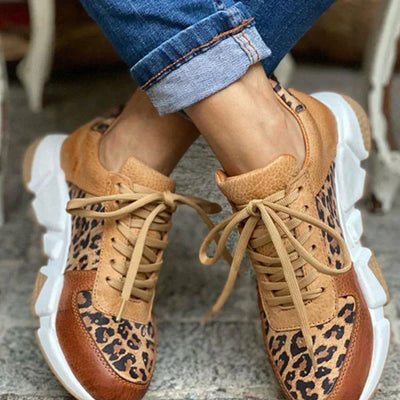 Léonie | Baskets Léopard Confortables