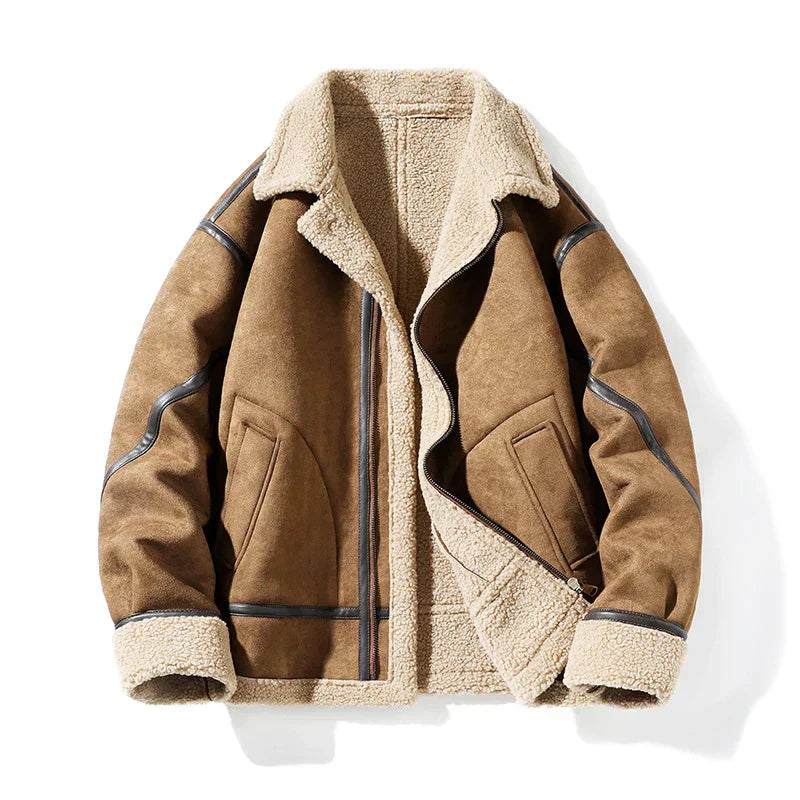 Harvard™ - Veste en Suède Vintage Chaude