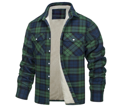 Nate™ | Veste à carreaux en Sherpa pour hommes
