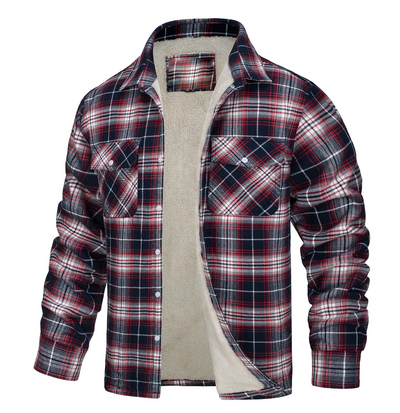 Nate™ | Veste à carreaux en Sherpa pour hommes