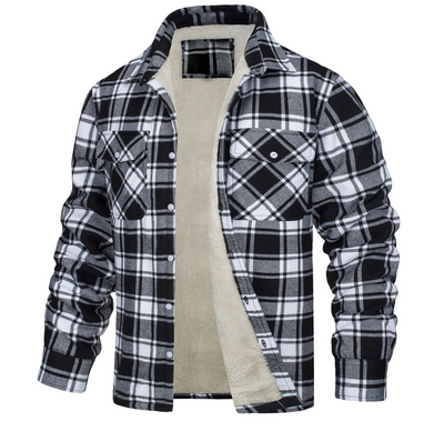 Nate™ | Veste à carreaux en Sherpa pour hommes