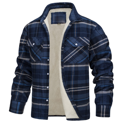 Nate™ | Veste à carreaux en Sherpa pour hommes
