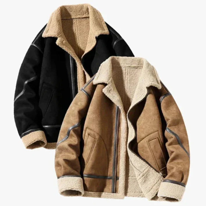 Harvard™ - Veste en Suède Vintage Chaude