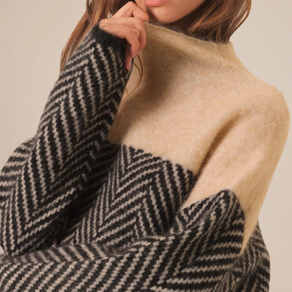 Gia™ - Pull en cachemire de luxe à col roulé