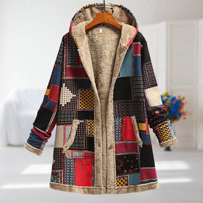 Camélia – Veste d'hiver légère avec doublure en fausse fourrure