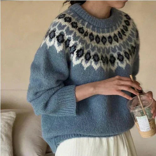 Sophie | Pull en Jacquard Stylé