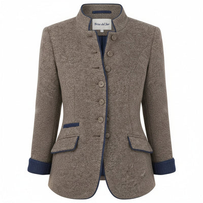 Cardigan Élegant Élise avec Col Montant
