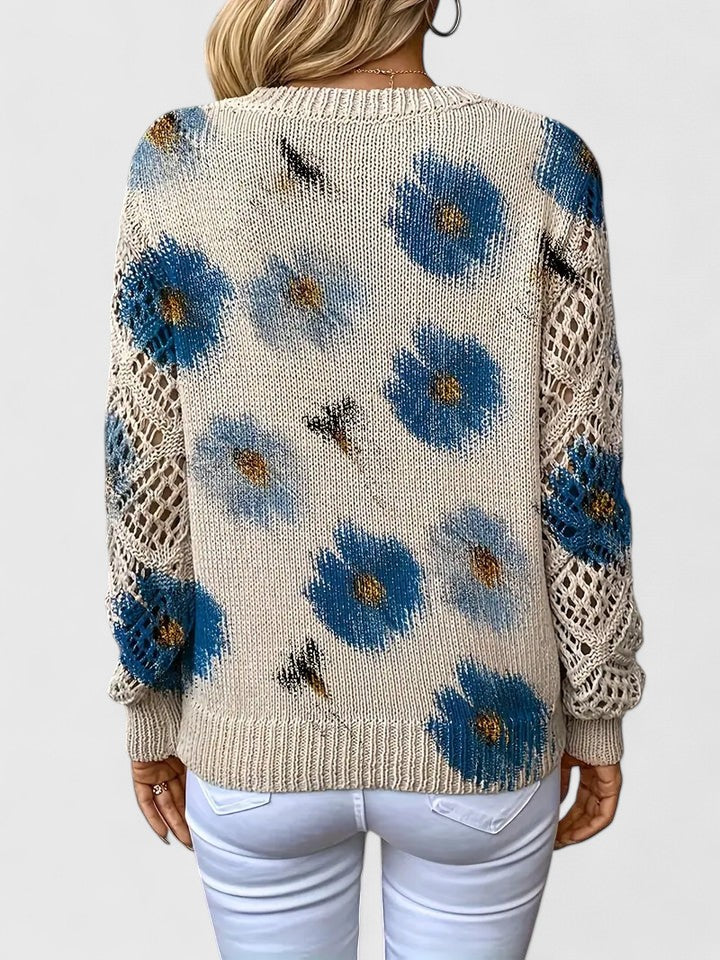 Aurelie | Pull élégant avec motif floral