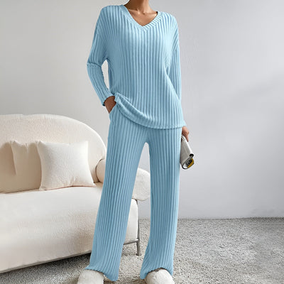 Isla™ | Ensemble de Pull à Col V Rayé