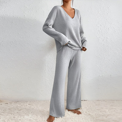 Isla™ | Ensemble de Pull à Col V Rayé