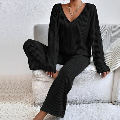 Isla™ | Ensemble de Pull à Col V Rayé