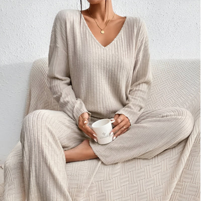 Isla™ | Ensemble de Pull à Col V Rayé