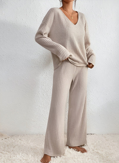 Isla™ | Ensemble de Pull à Col V Rayé