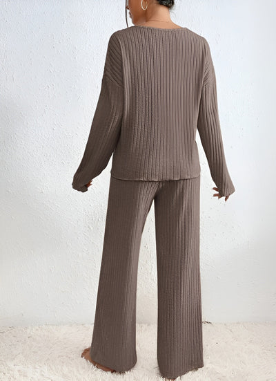 Isla™ | Ensemble de Pull à Col V Rayé