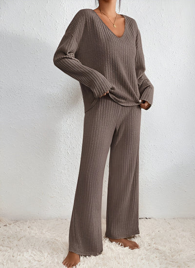 Isla™ | Ensemble de Pull à Col V Rayé