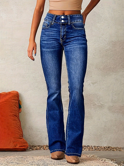 Aya™ | Jeans Évasés Taille Haute