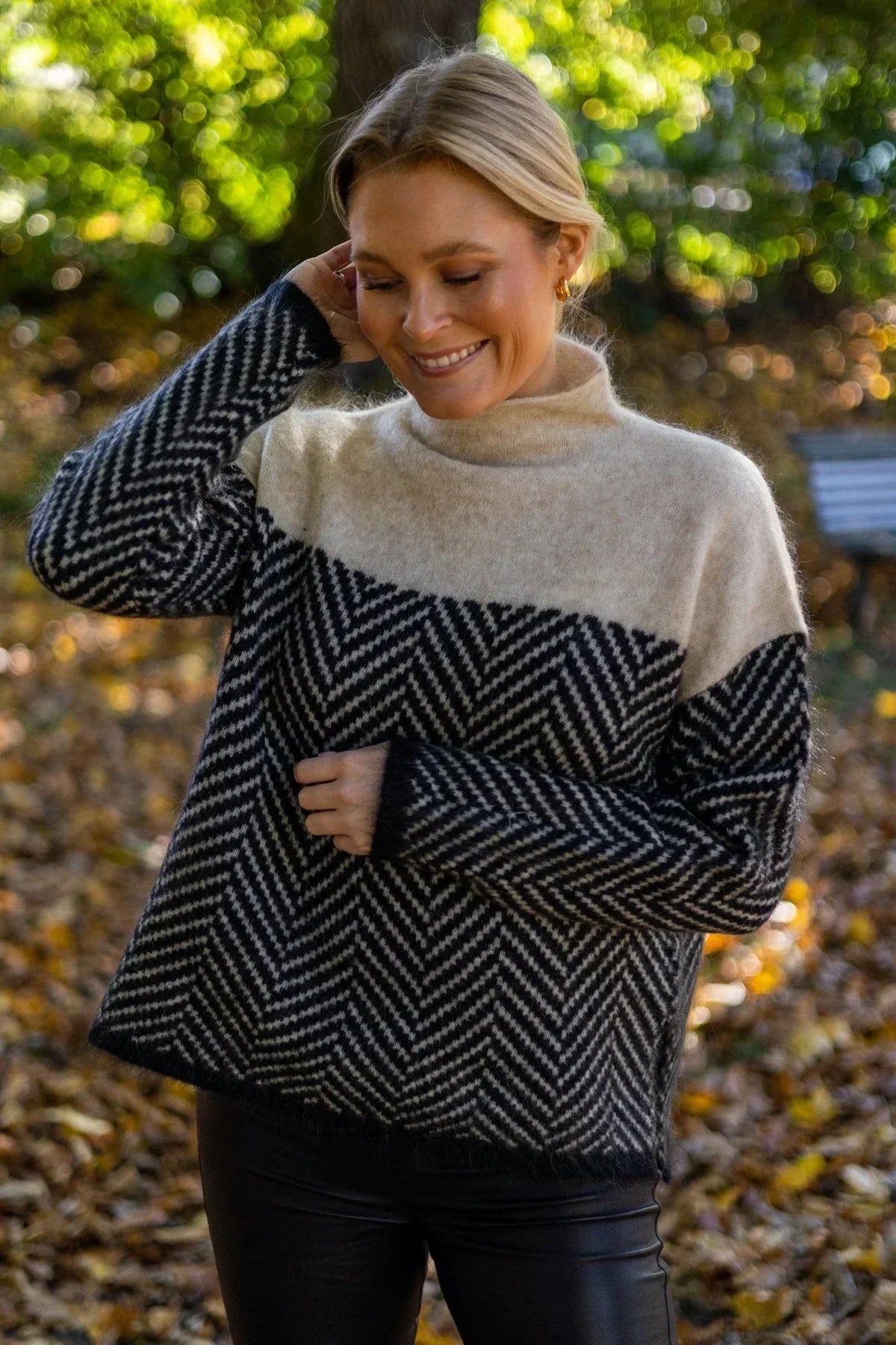 Gia™ - Pull en cachemire de luxe à col roulé