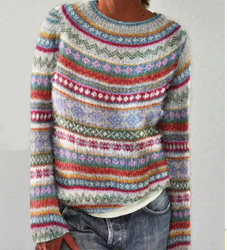 Harper - Pull rétro en tricot