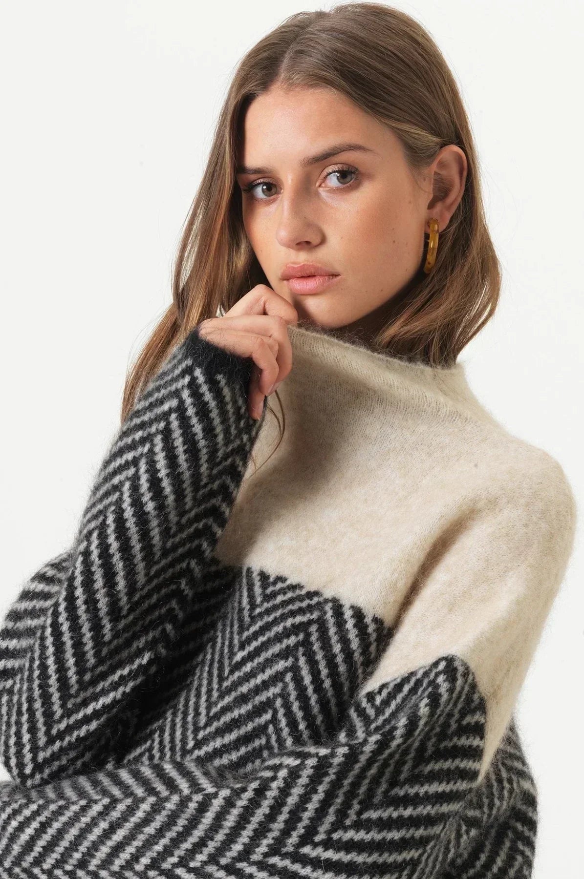 Gia™ - Pull en cachemire de luxe à col roulé