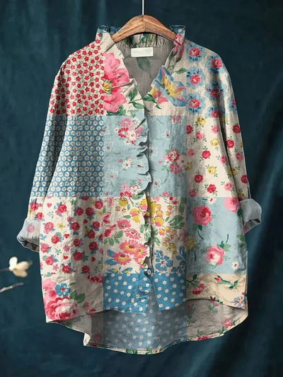 Jenny | Chemise florale élégante avec boutons