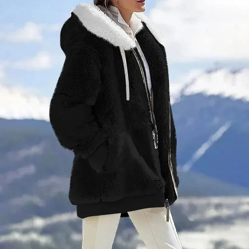 Juliette | Veste d'hiver avec capuche et fermeture éclair