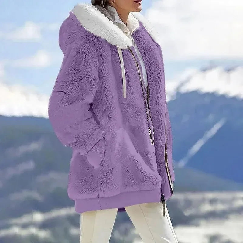 Juliette | Veste d'hiver avec capuche et fermeture éclair