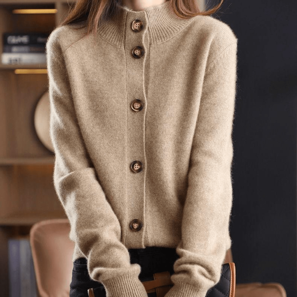 Ingrid | Gilet en Cachemire Tricoté