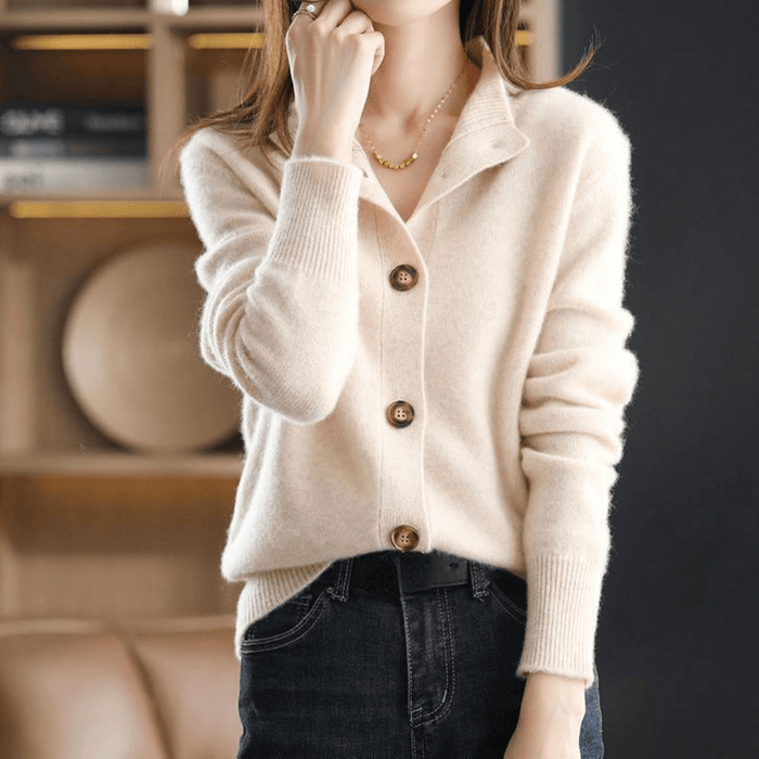 Ingrid | Gilet en Cachemire Tricoté